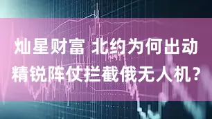 灿星财富 北约为何出动精锐阵仗拦截俄无人机？